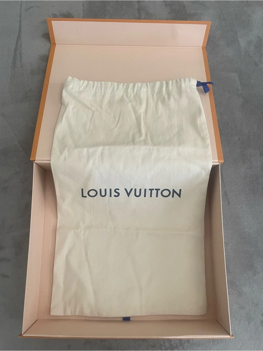 Louis Vuitton Orange Box with Cream Dust Bag